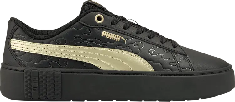 

Кроссовки Puma Smash Platform V2 Celestial - Black Team Gold, черный