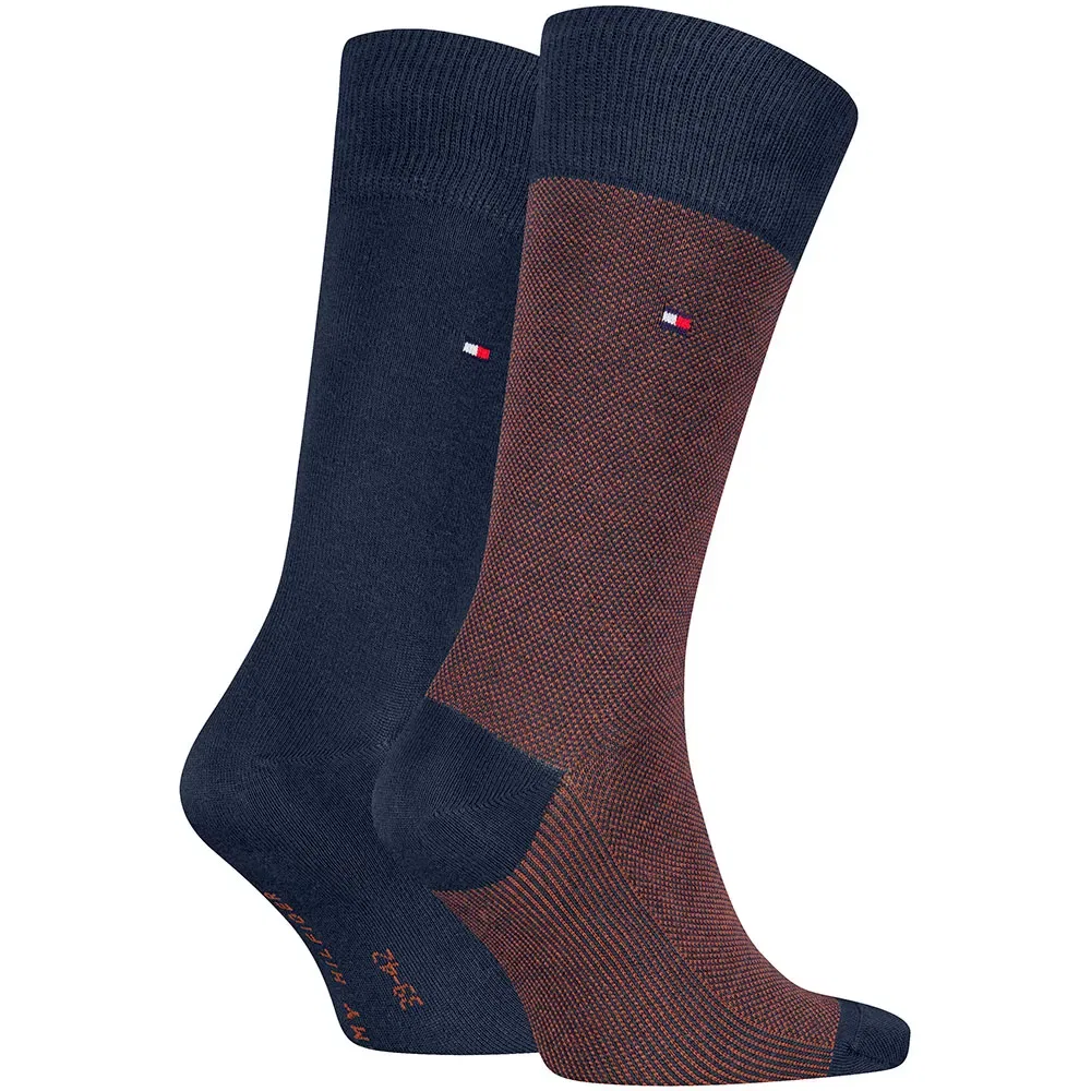 Мужские классические носки с принтом Birdseye Tommy hilfiger, Multicolor — фото 2
