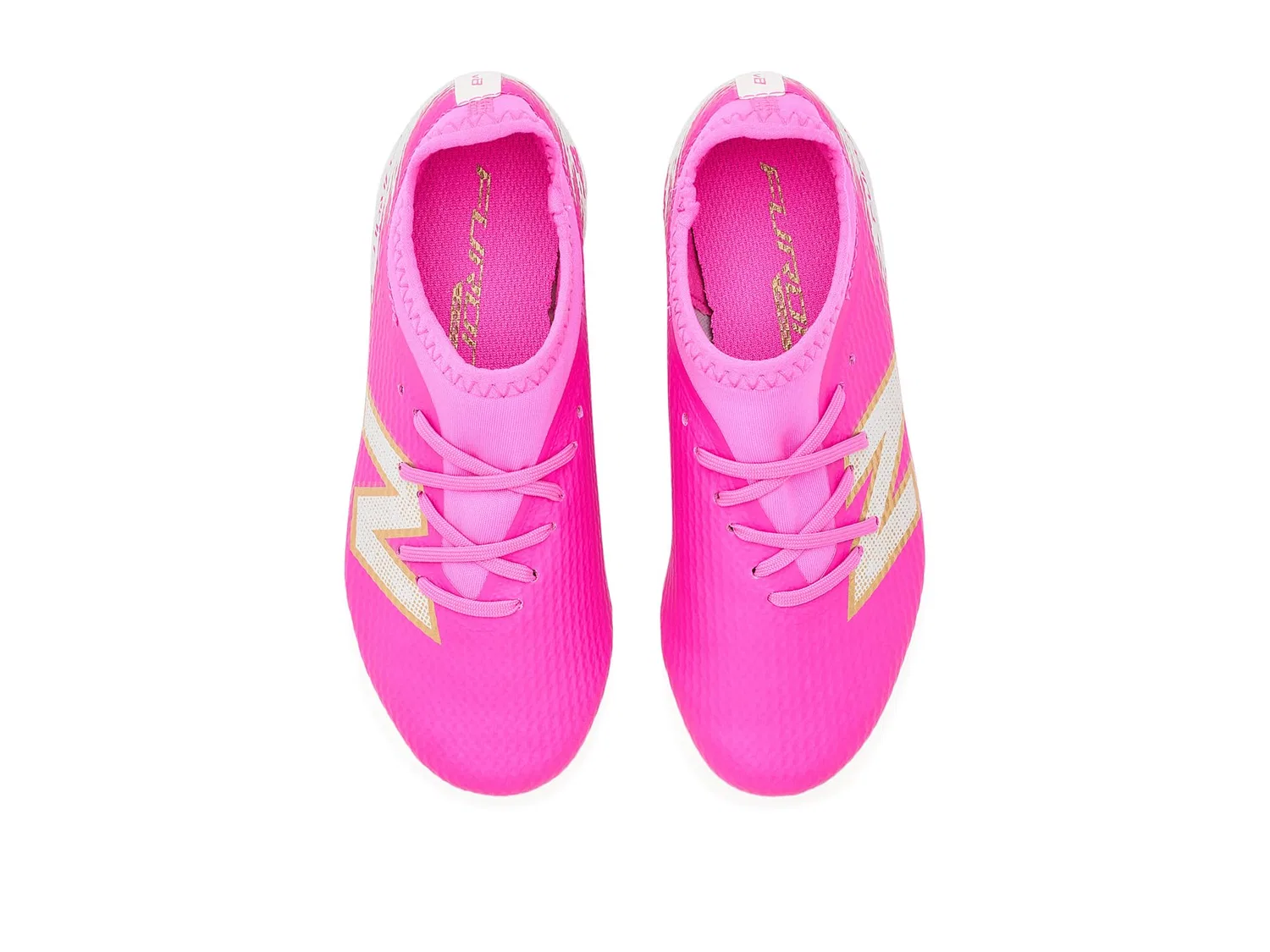 Бутсы Furon Team Junior FG V8 (для младенцев, малышей и маленьких детей) New Balance Kids, Pink Heat/Sea Salt — фото 3