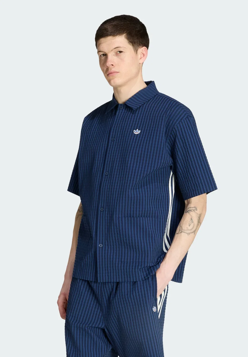 Рубашка курорта 2 - рубашка Adidas Originals, Night Indigo/Night Marine