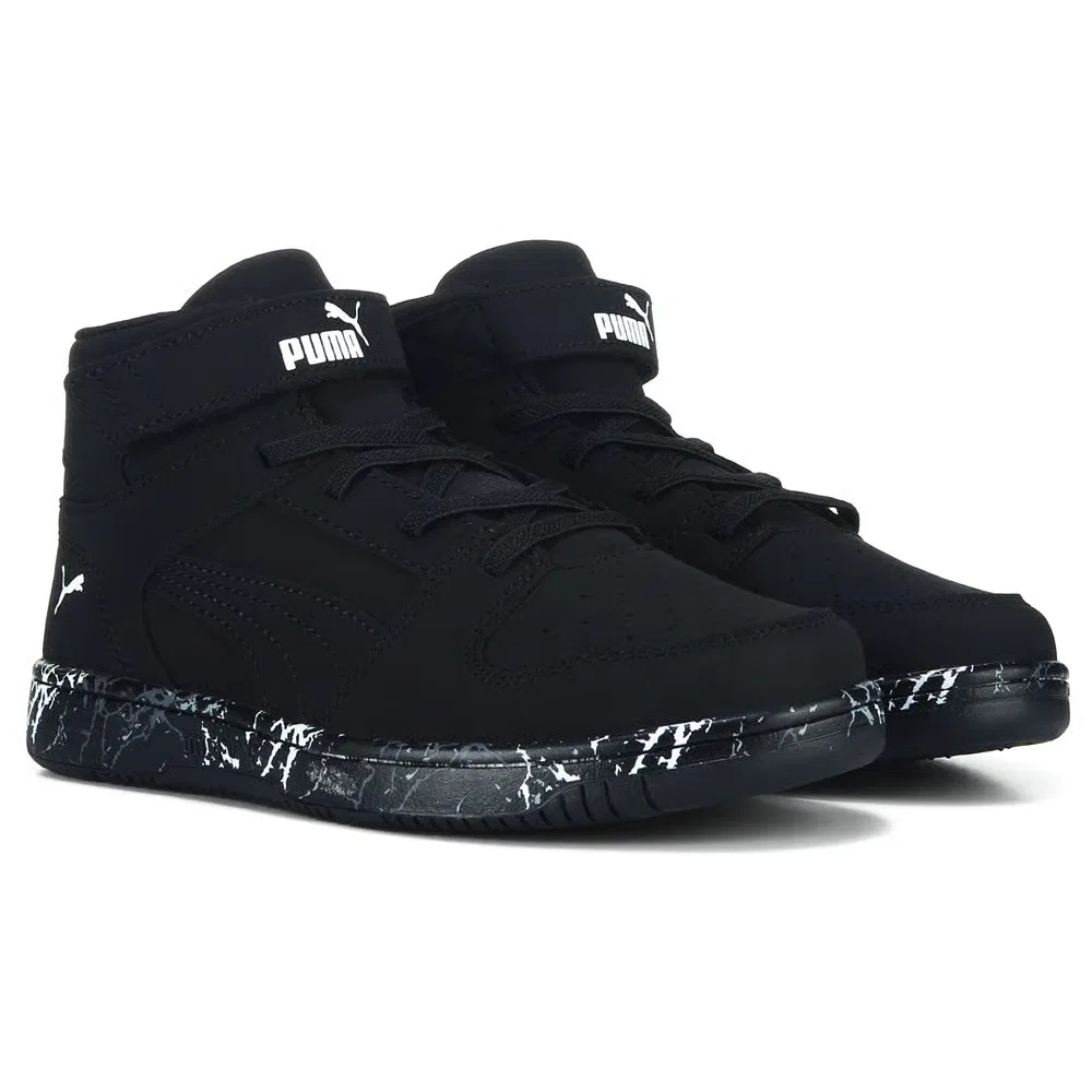 Детские высокие кроссовки Rebound Layup Puma, Black/Nubuck
