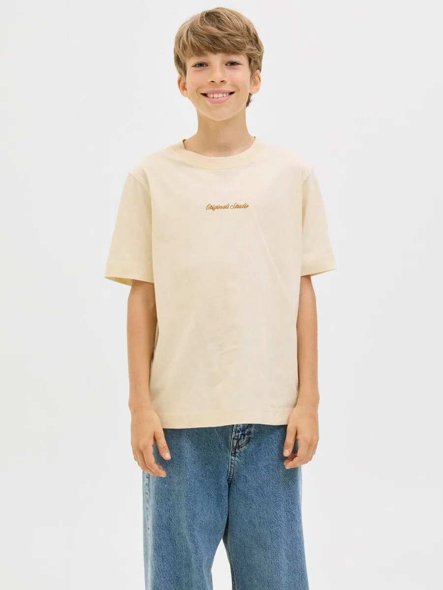 Детская рубашка 'JORNORREBRO' из белой шерсти Jack & Jones Junior — фото 2