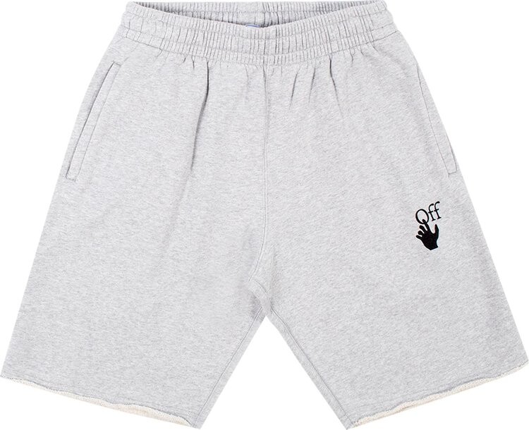 

Спортивные шорты Off-White Marker Sweatshorts 'Melange Grey/Red', серый