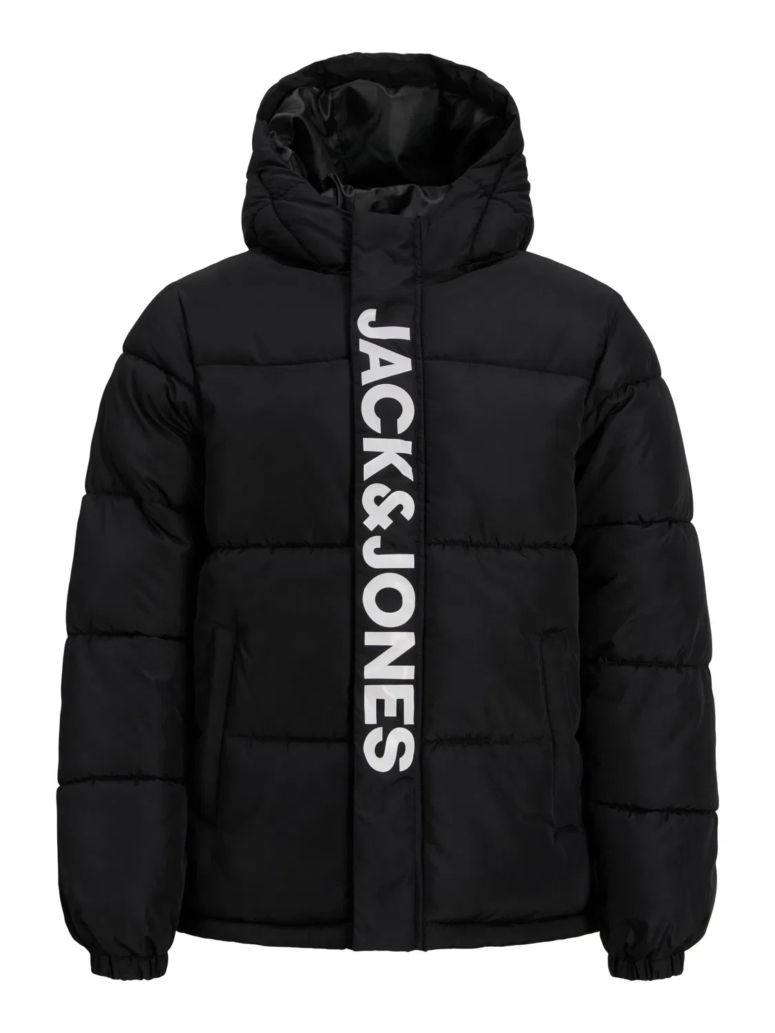 Стеганая куртка черная Jack & Jones Junior, черный