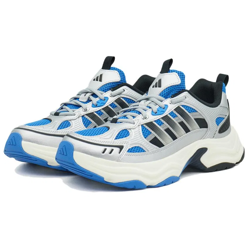 Детские кроссовки массивные с принтом XLG FIN PULSE Adidas, Black White Blue — фото 4
