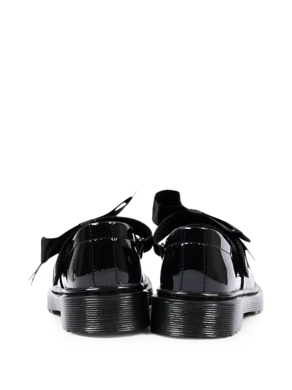 Балетки Maccy II из лакированной кожи с бантом Dr. Martens Kids, черный — фото 3