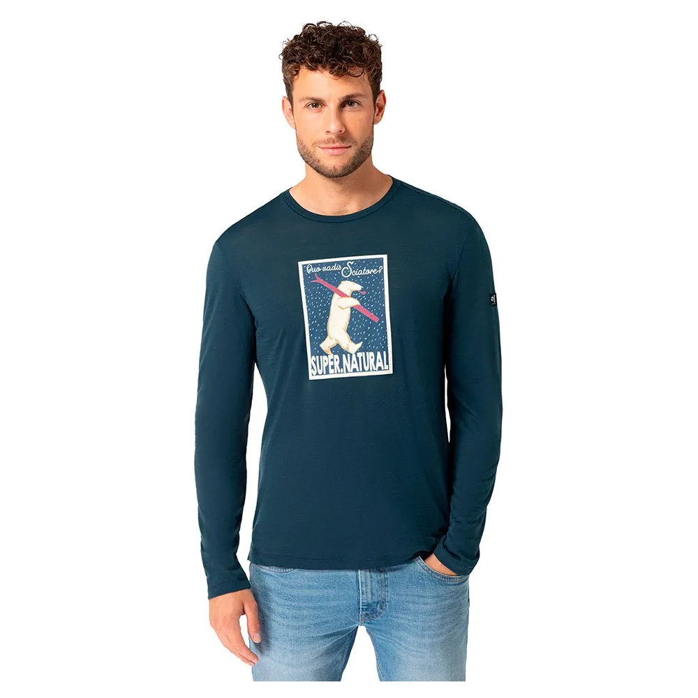 

Футболка Super.natural Skiatore long sleeve, синий