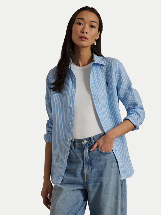 

Рубашка обычного кроя 211970691004 Polo Ralph Lauren, синий