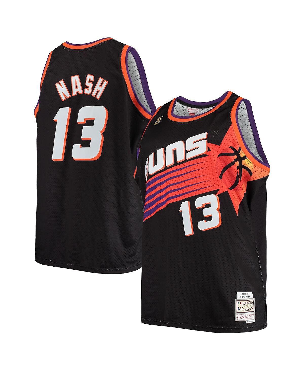 

Мужское джерси steve nash black phoenix suns big and tall hardwood classics Mitchell & Ness, черный