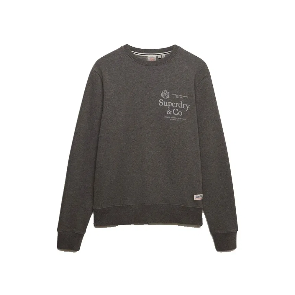 Свитшот Relaxed Fit Superdry, серый — фото 3