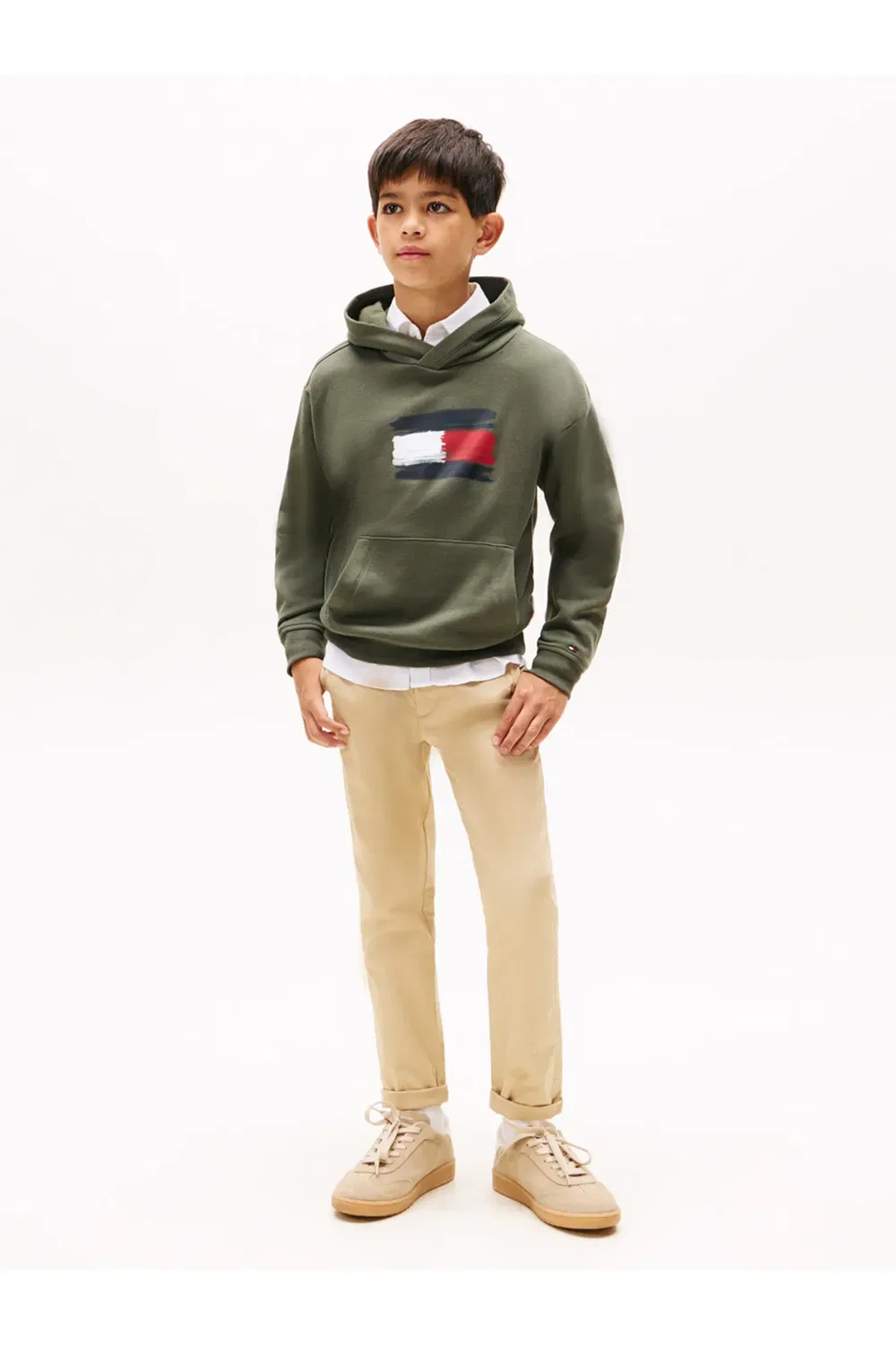 Худи с флагом Tommy Hilfiger, Green — фото 3