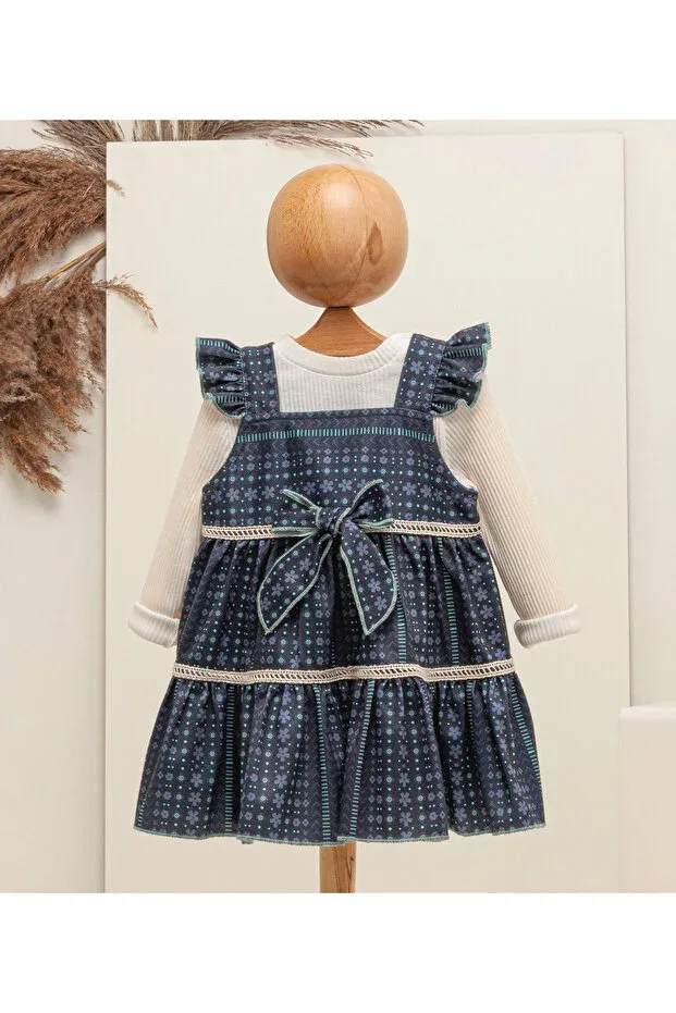 Детское платье для девочек вельветовое Gocoland, Navy Blue