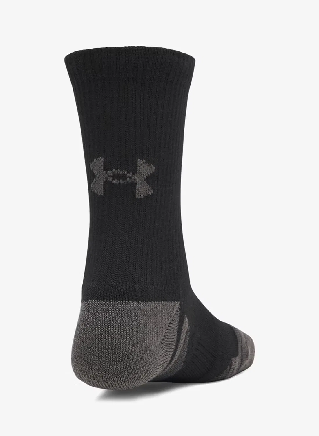 Носки спортивные с принтом комплект 3 пары Youth Performance Tech Under Armour, черный — фото 2