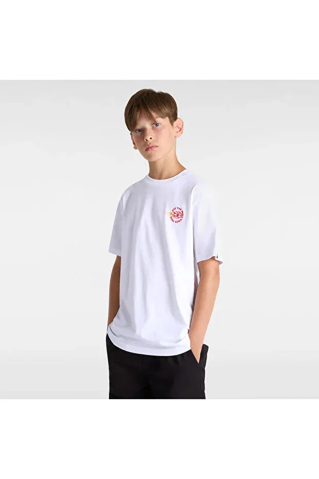 Детская футболка для мальчиков с коротким рукавом Commet 66 ss kids white t-shirt Vans, White