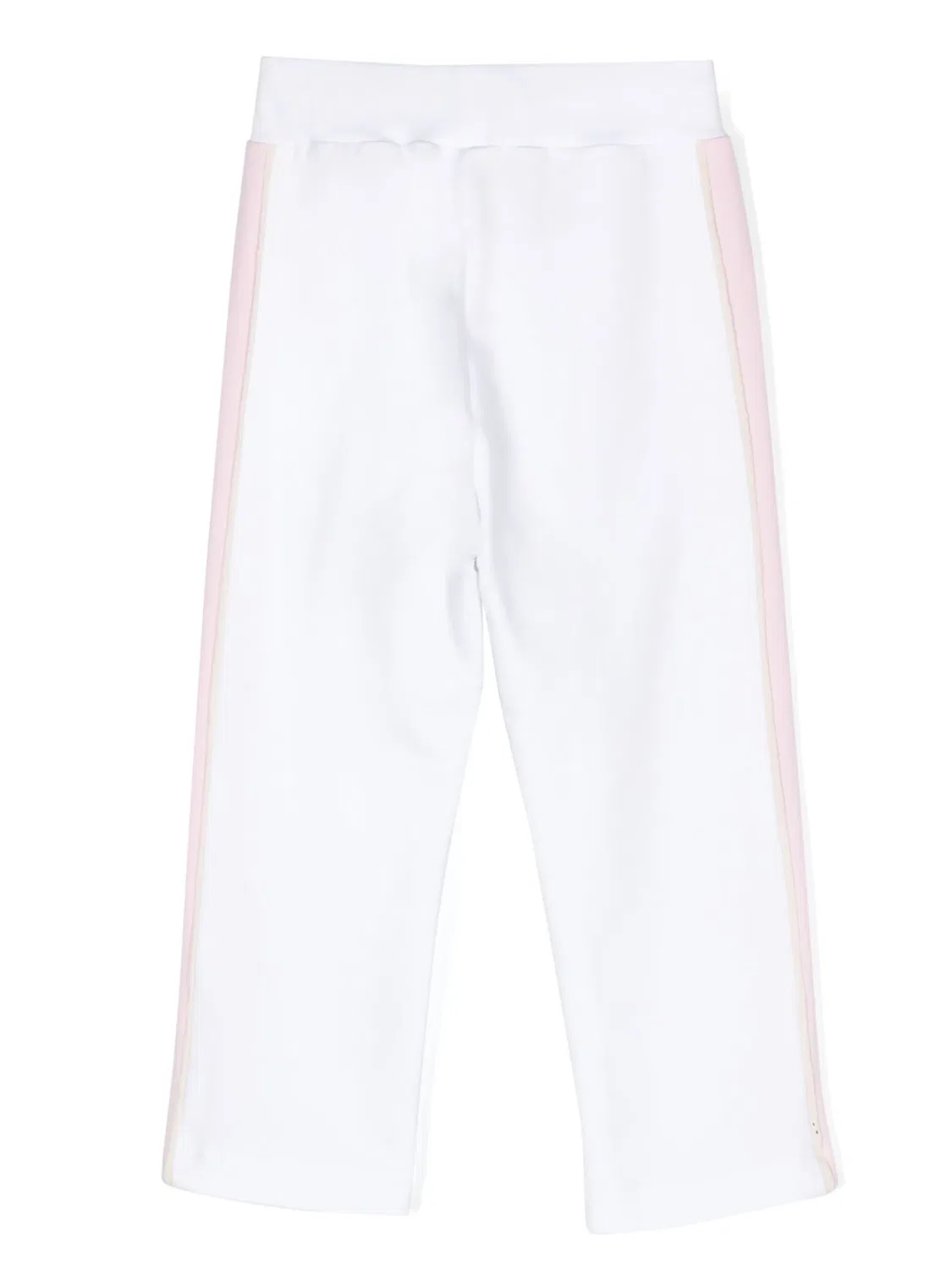 Трековые штаны с цветочным принтом Monnalisa, белый — фото 3