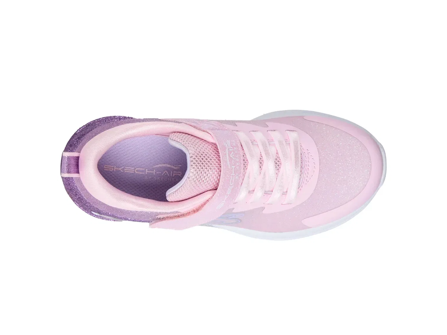 Кроссовки с блестками Microspec Max Advance Glitz Gala, Skechers, светло-розовый — фото 4