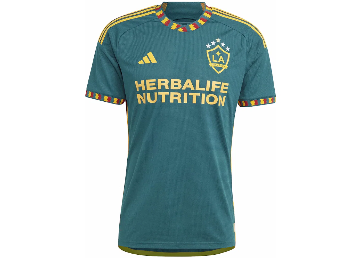 Мужская футбольная джерси с длинным рукавом Adidas, Mystery Green Team College Gold