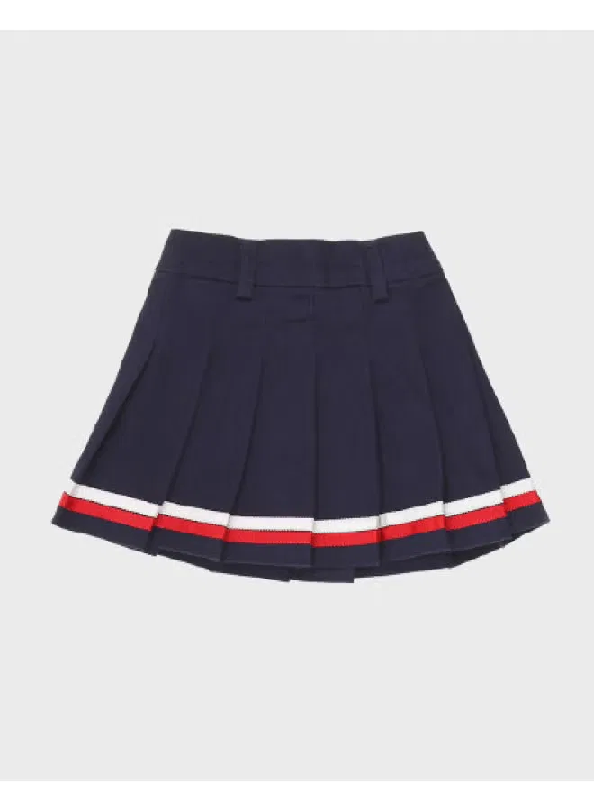 Юбка плиссированная с цветными блоками Zara, синий