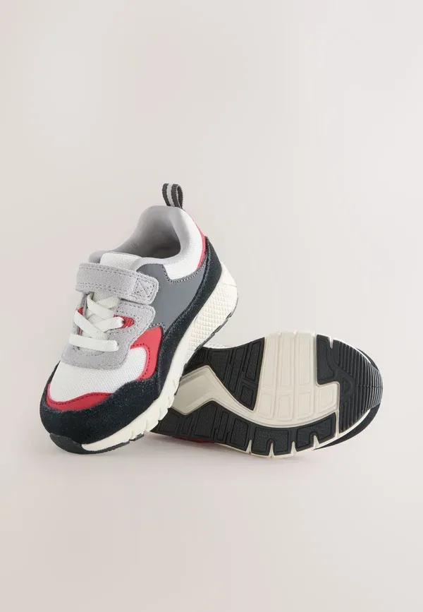 Кроссовки на шнурке Elastic Lace Bubble Trainers Next, Red, черный/красный — фото 4