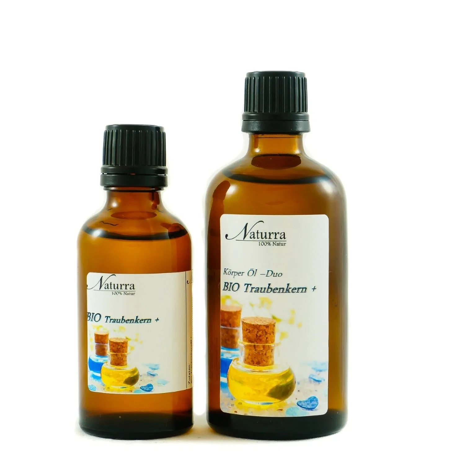 Масло для тела Organic Grape Seed Oil Duo, Naturra, набор 2 масла по 100 мл — фото 3
