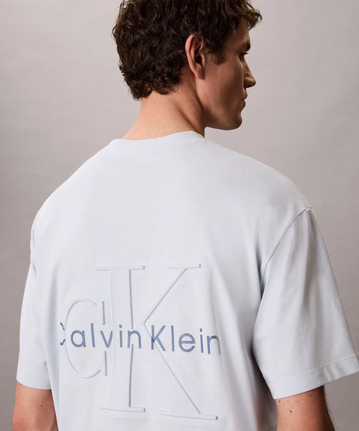Мужская футболка с длинным рукавомCalvin Klein, Light Blue