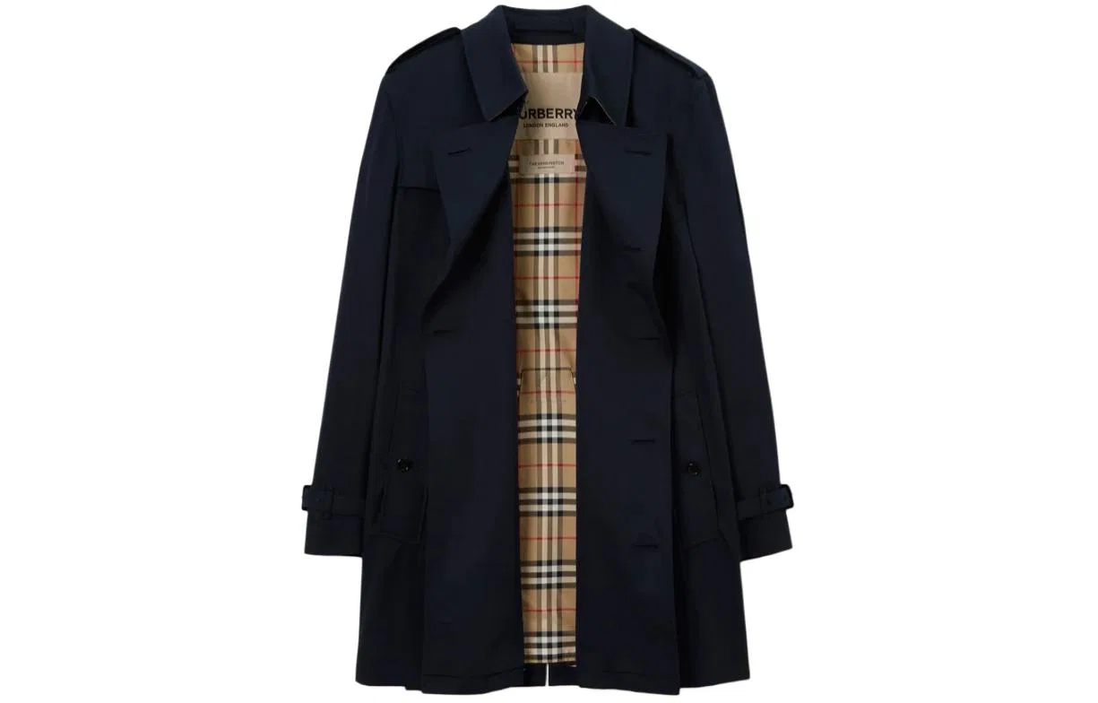 Мужское тренчкот Kensington Heritage Burberry, Coal Blue — фото 3