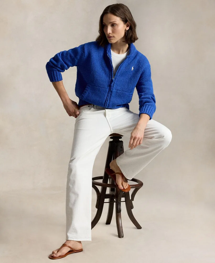 Кардиган женский с длинным рукавом Polo Ralph Lauren, Sapphire Multi — фото 4
