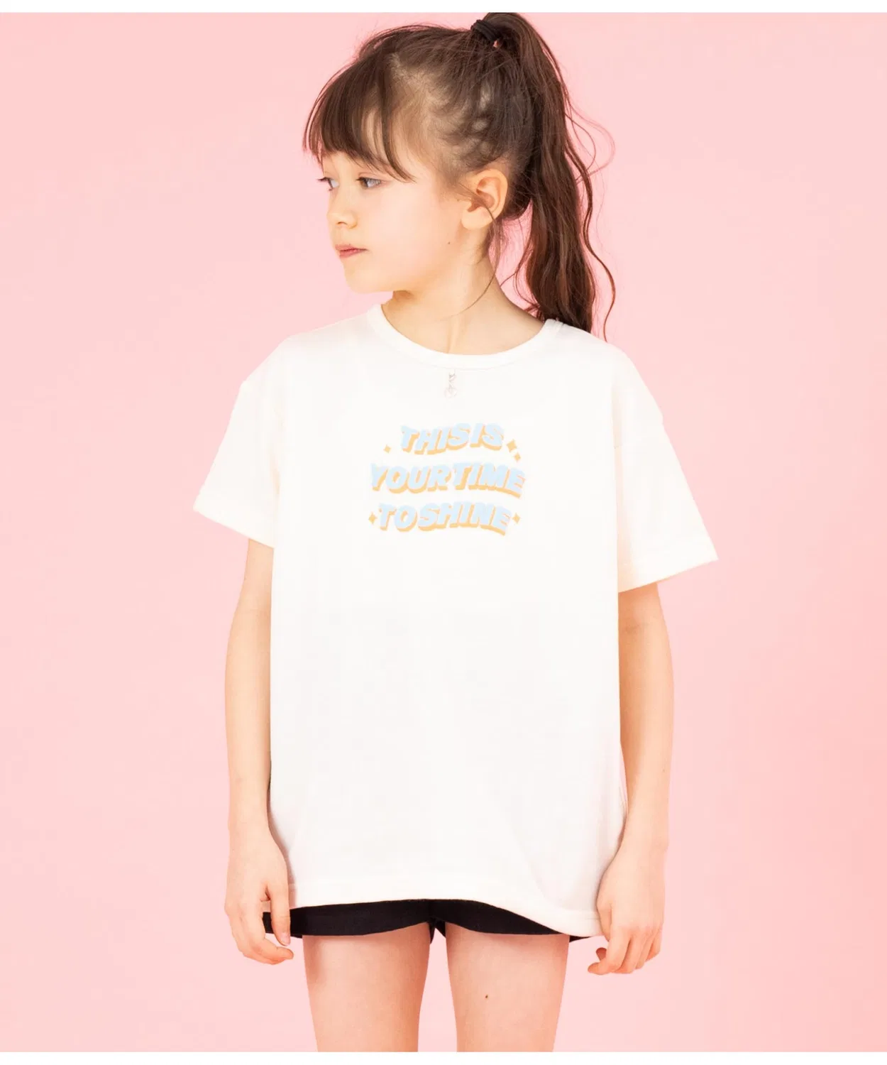Детская туника-платье с сердечком ANAP kids, Ivory — фото 2