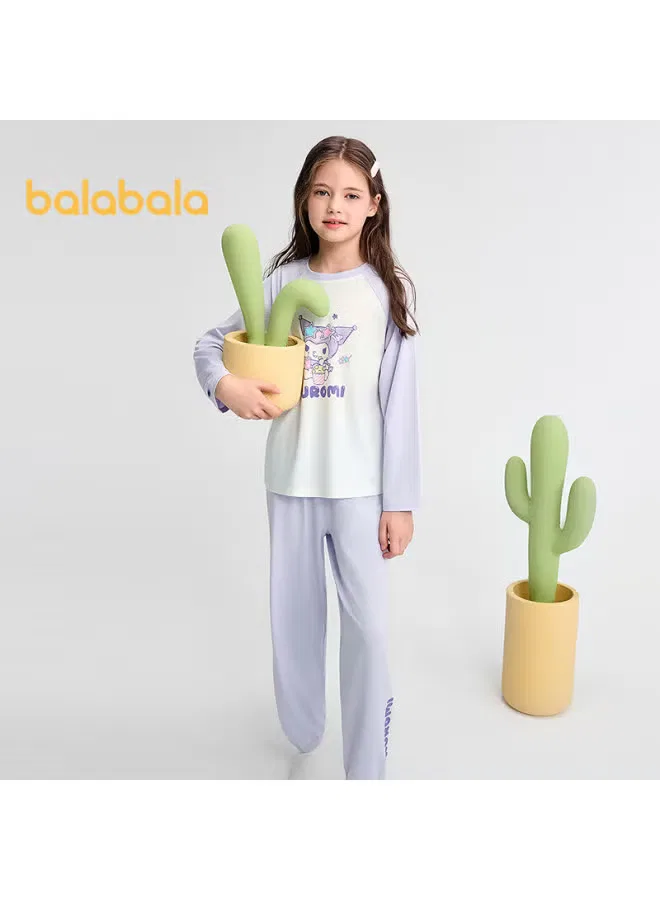 Комплект пижамы детский с длинным рукавом Balabala, фиолетовый