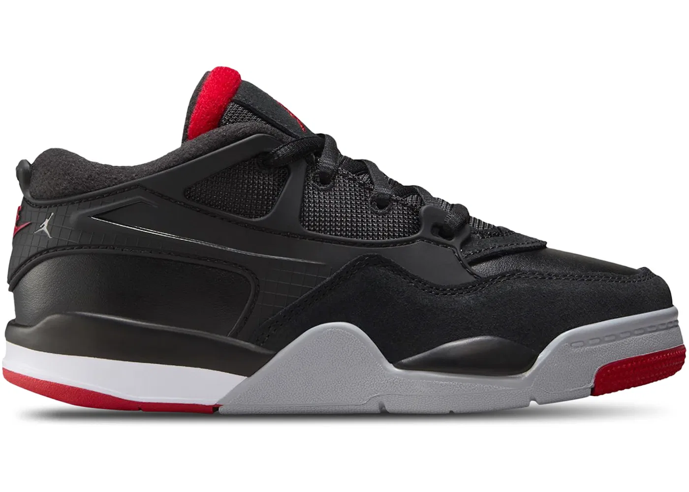 Детские кроссовки Lifestyle Jordan 4 RM Black Cement Jordan, Black/Wolf Grey/White/Varsity Red