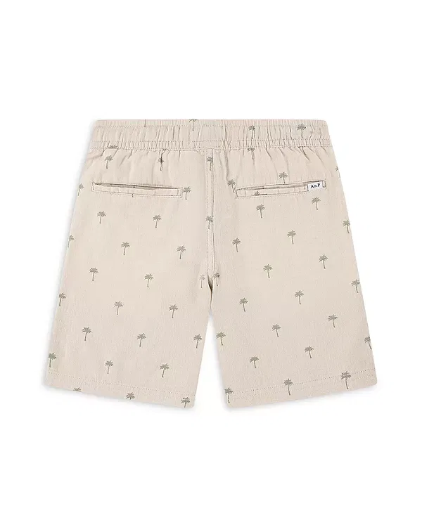 Детские шорты для мальчиков льняные Abercrombie Kids, Seagrass — фото 2