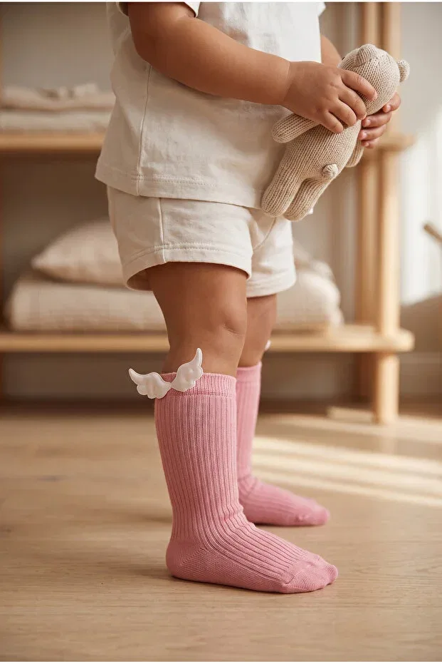 Детские носки для новорожденных с принтом Baby Wing Accessory Katia&Bony, Light Pink