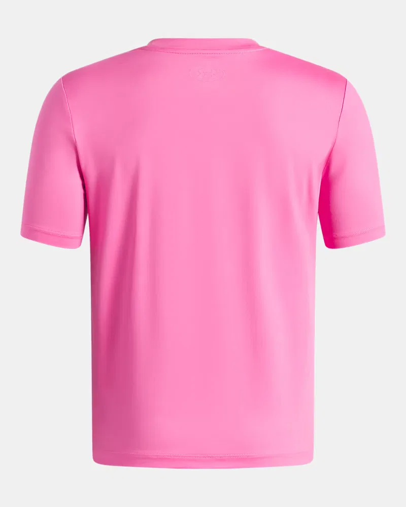 Футболка с коротким рукавом для мальчиков быстросохнущая UA Vanish UnderArmour, Pink Frenzy — фото 2