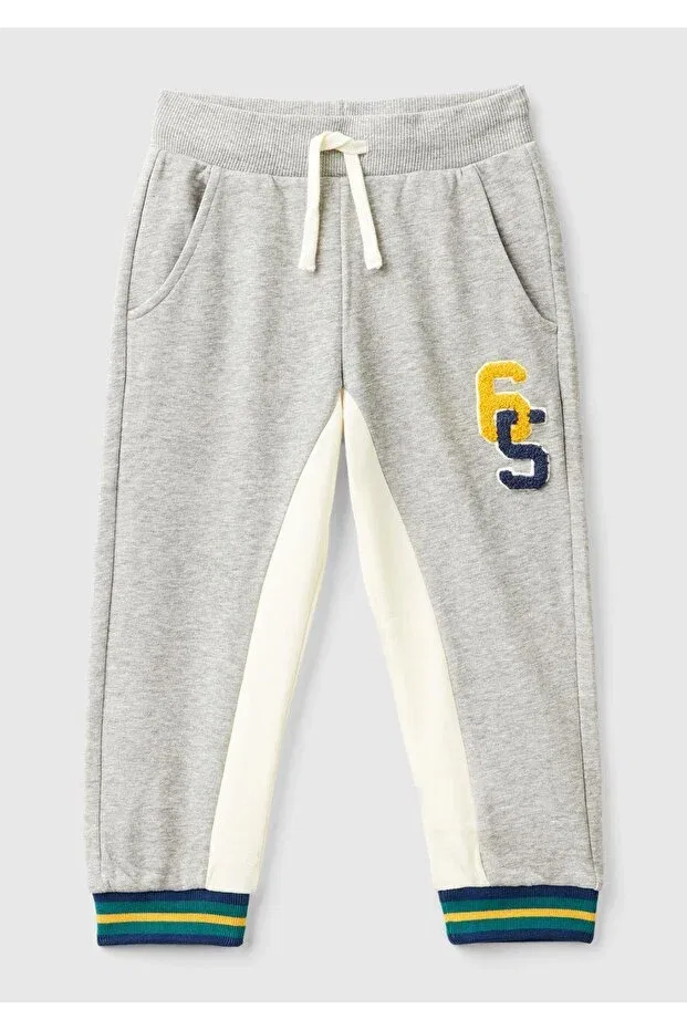 Детские спортивные штаны для мальчиков с утяжкой United Colors Of Benetton, Gray Melange