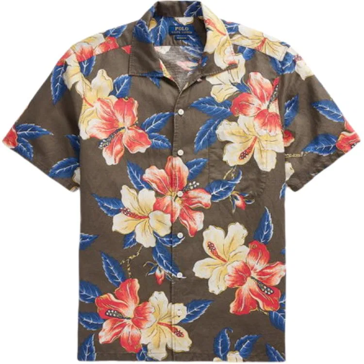 Мужская рубашка с лацканами, прямой крой, Multicolor, Polo Ralph Lauren, Multicolor