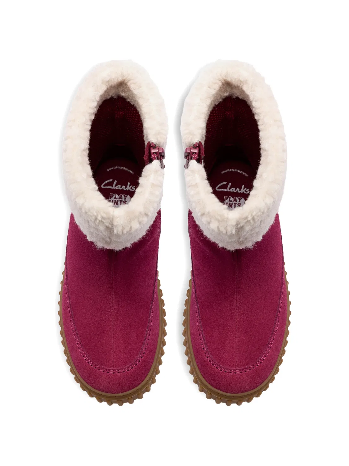 Ботинки Cove Snug Clarks Kids, розовый — фото 4