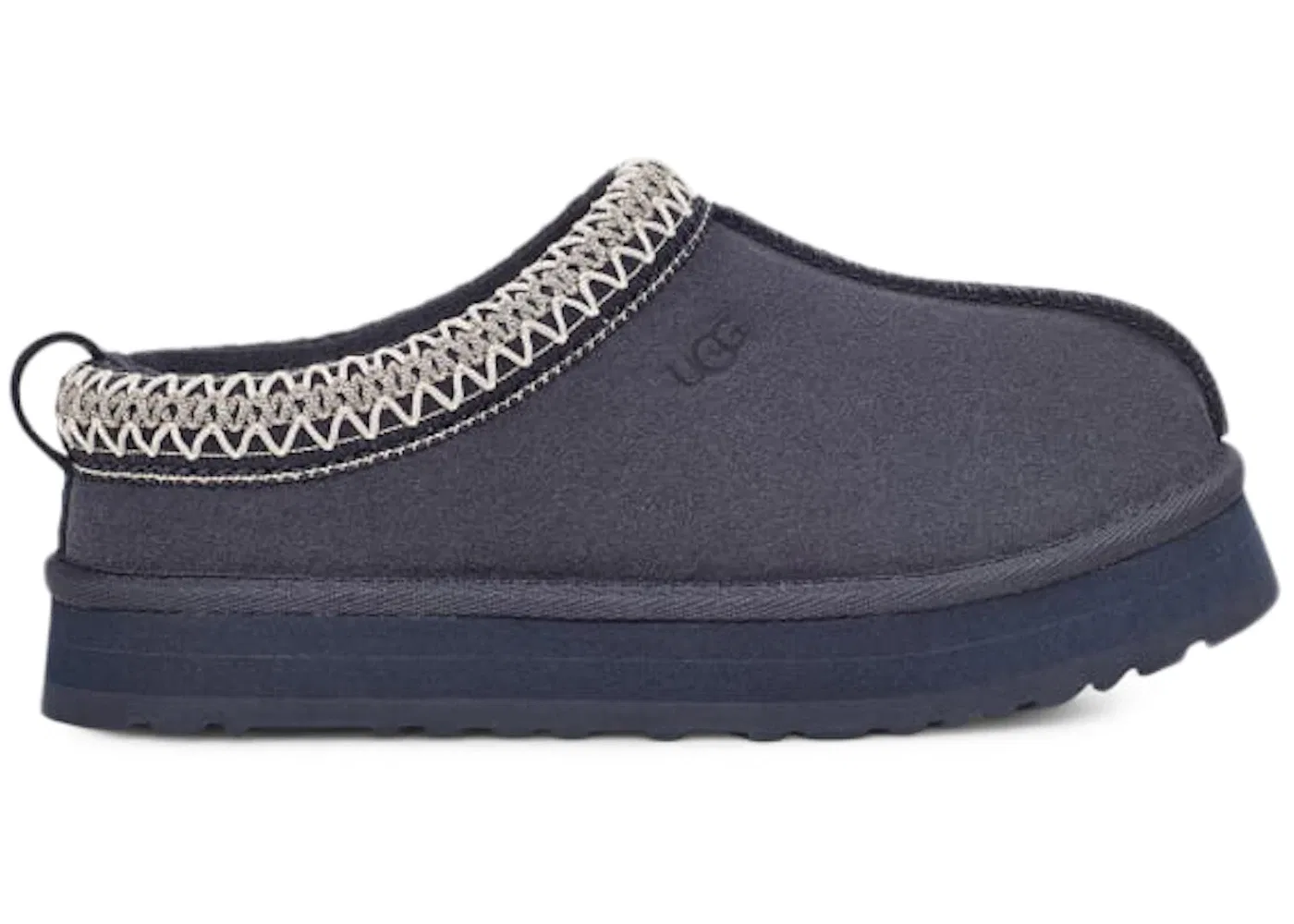 Детские тапки с мехом UGG Tazz Slipper, Eve Blue