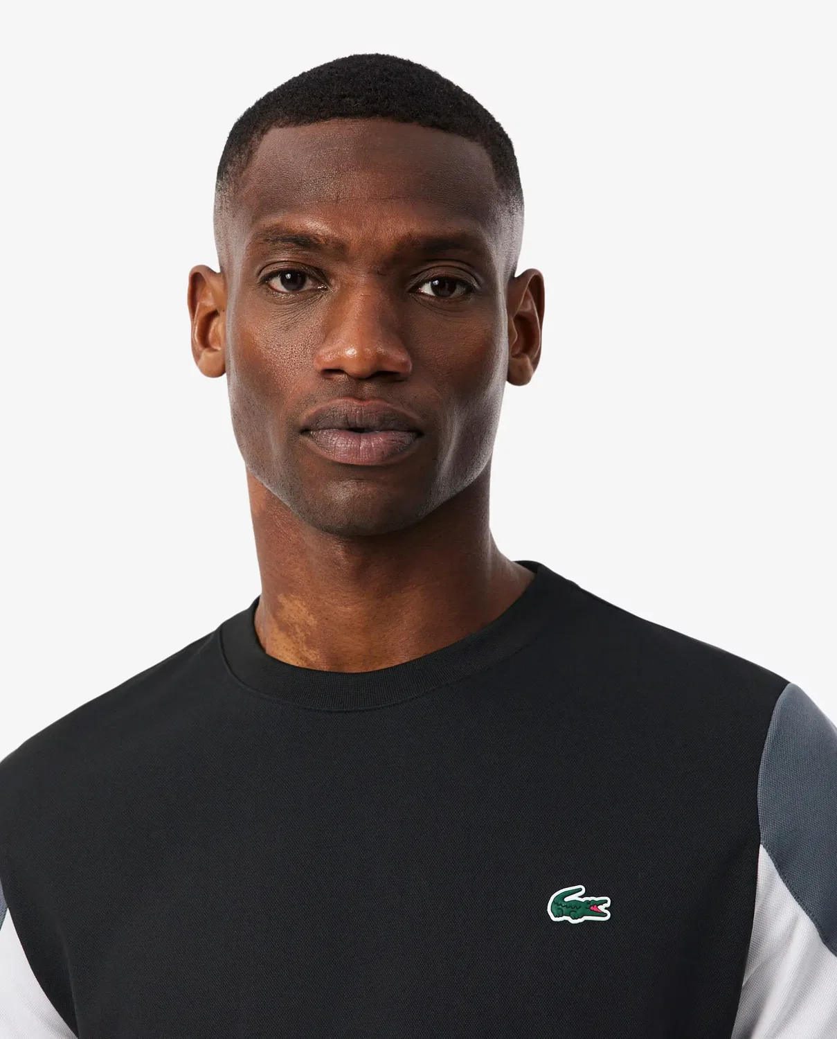 Мужская футболка Lacoste с принтом, цвет Negro — фото 3