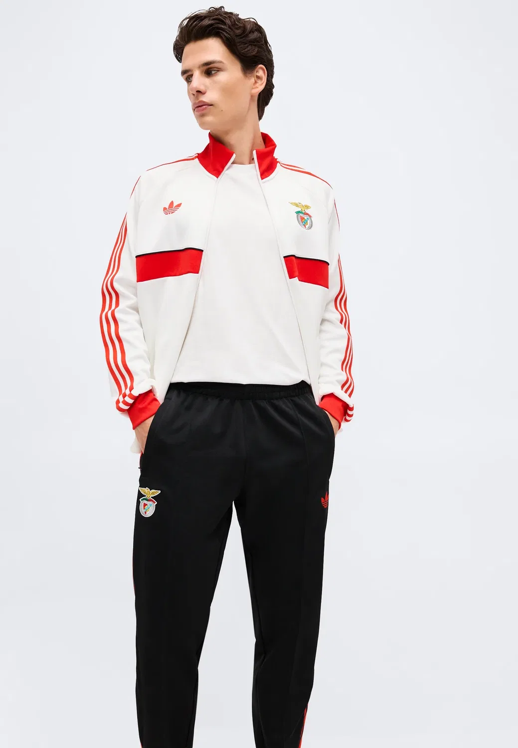 Спортивные штаны SL Benfica - клубная форма Adidas Originals, Black — фото 4