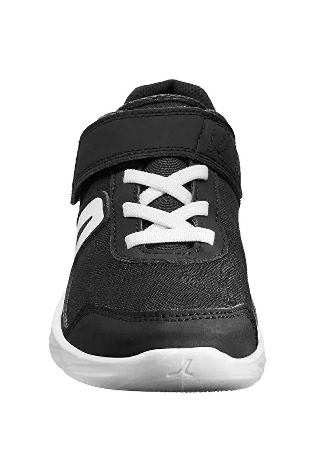 Детские кроссовки для девочек на липучке Decathlon, Black/White — фото 3