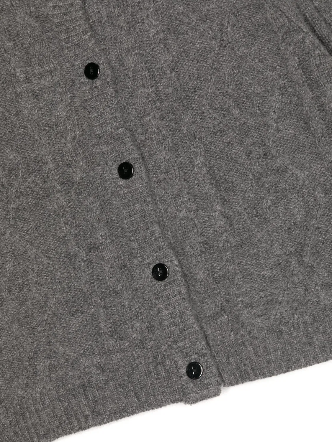 Мини-кардиган из звездно-вязаной шерсти Cashmere In Love, серый — фото 2