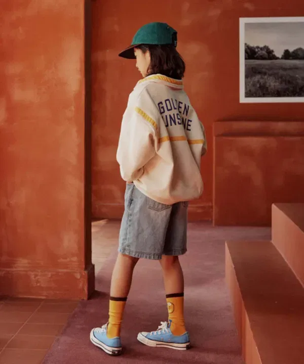 Свитшот детский Golden Open Frise, айвори — фото 3