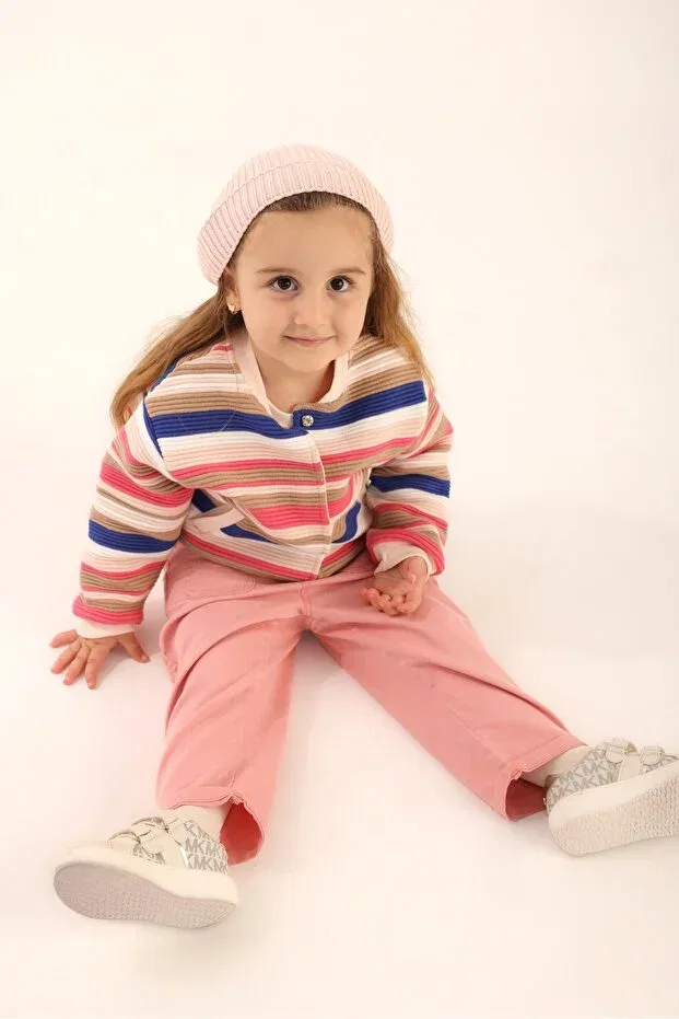 Детский кардиган для девочек с принтом Patique Kids, Pink