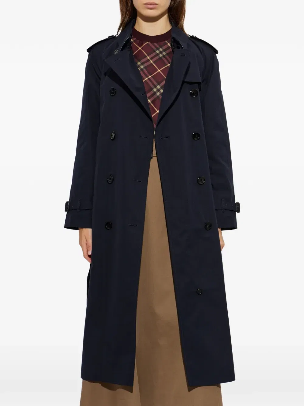 Двубортный тренч Waterloo Burberry, синий — фото 3