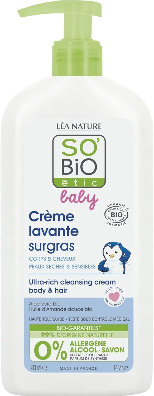 Крем-гель для тела и волос So'Bio Étic, 500 мл, Алоэ Вера