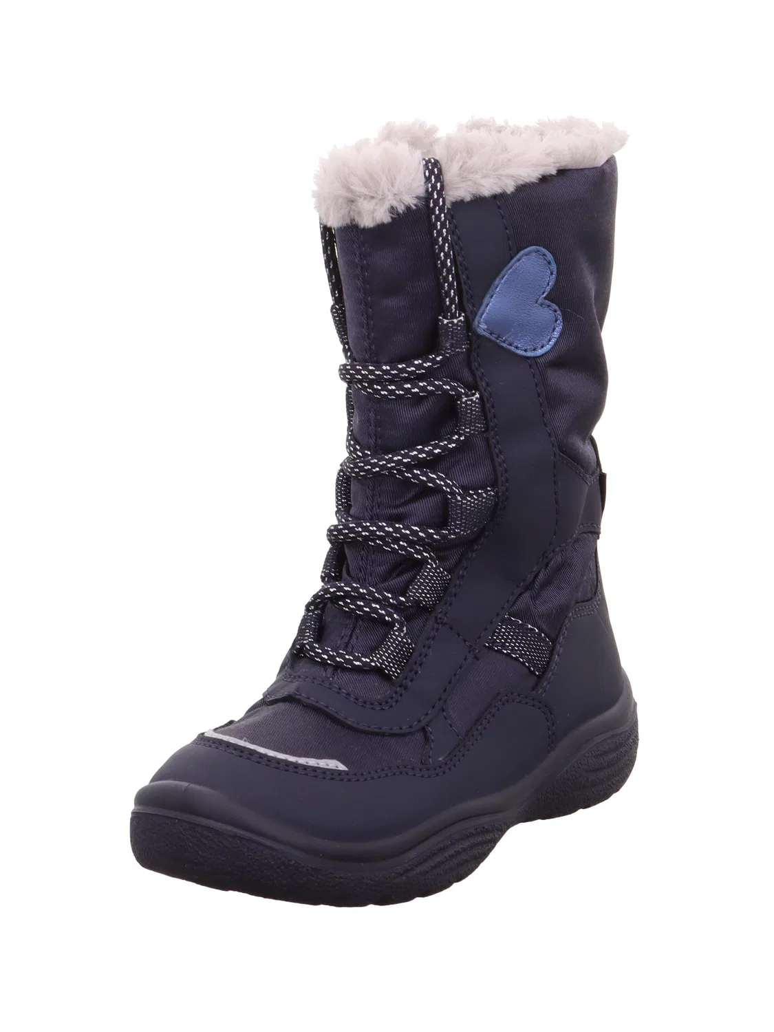 Детские снежные ботинки для девочек на липучке Crystal Warm Superfit, Blue 8010