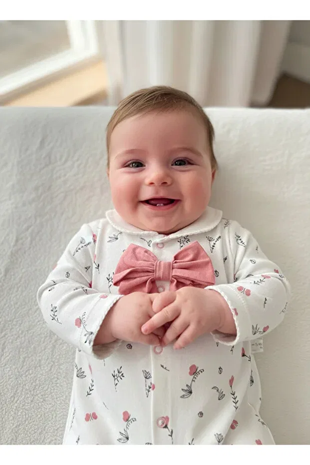 Детский комбинезон для девочек с принтом Mini Ropa, Pink — фото 2