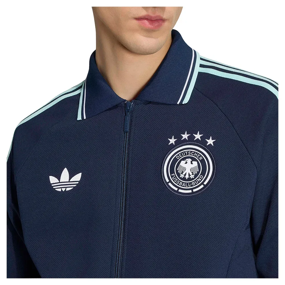 Мужской свитшот с длинным рукавом Adidas Germany Away Originals, Blue — фото 4