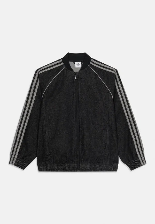 Детская джинсовая куртка унисекс Adidas Originals, черный — фото 3