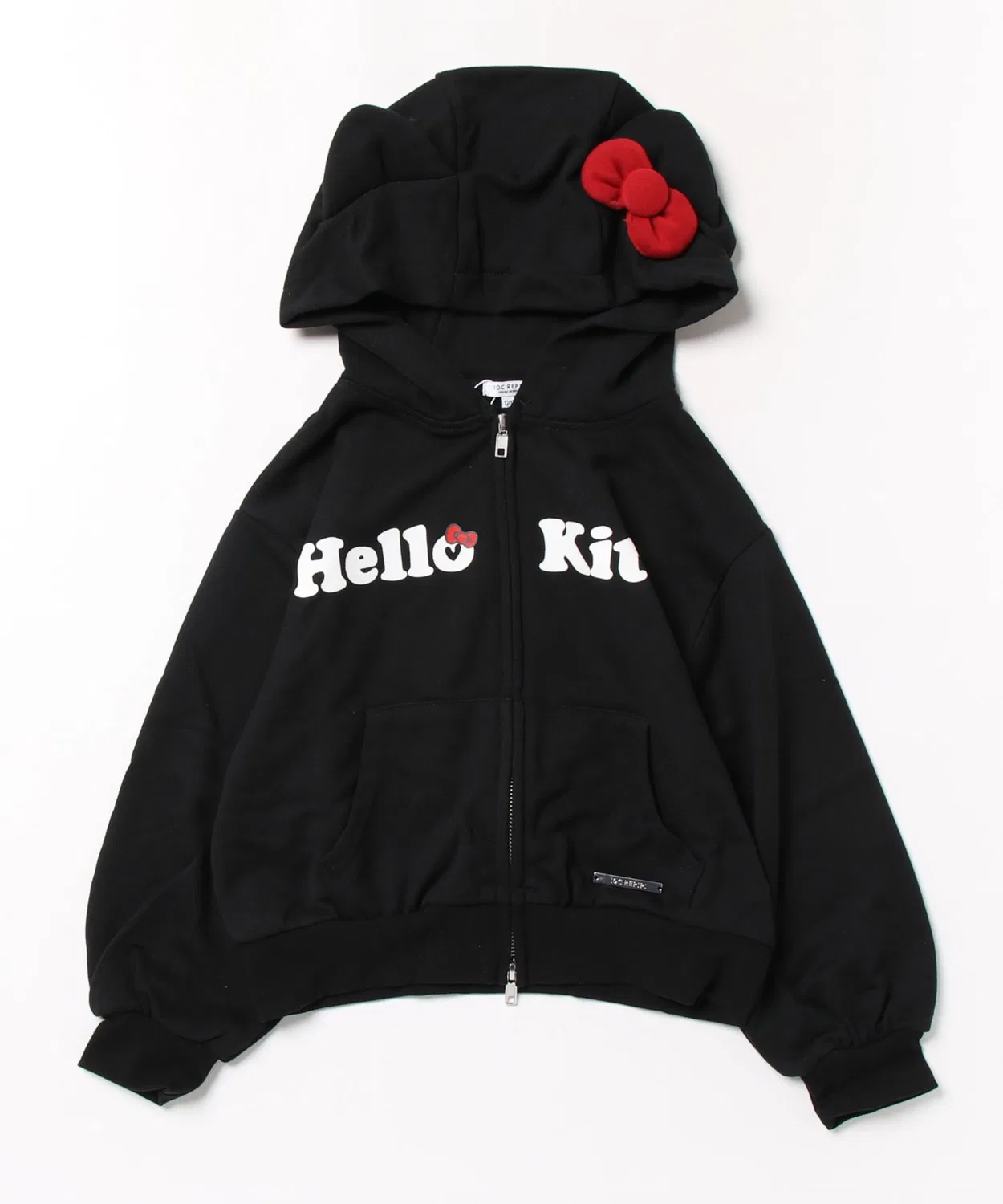 Детское худи с принтом K/KITTY*ZIP repipi armario, Black